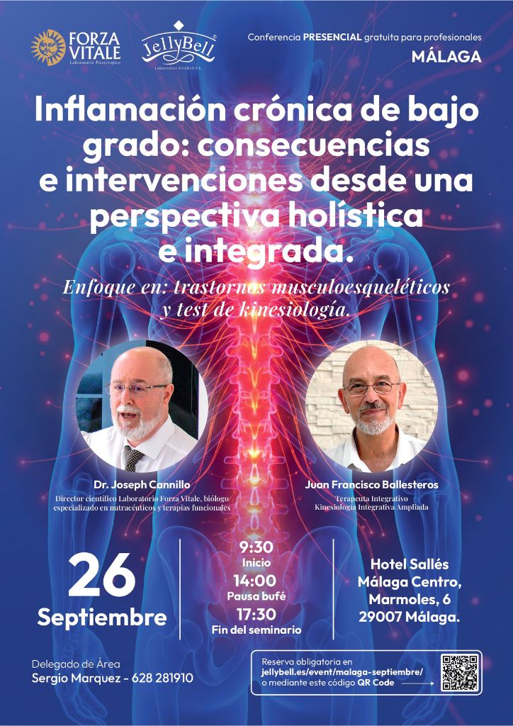 Inflamación crónica de bajo grado: conferencia gratuita en Málaga